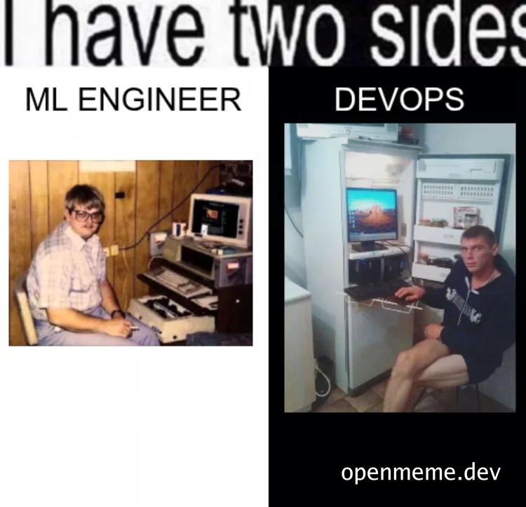 ML engineer vs DevOps meme