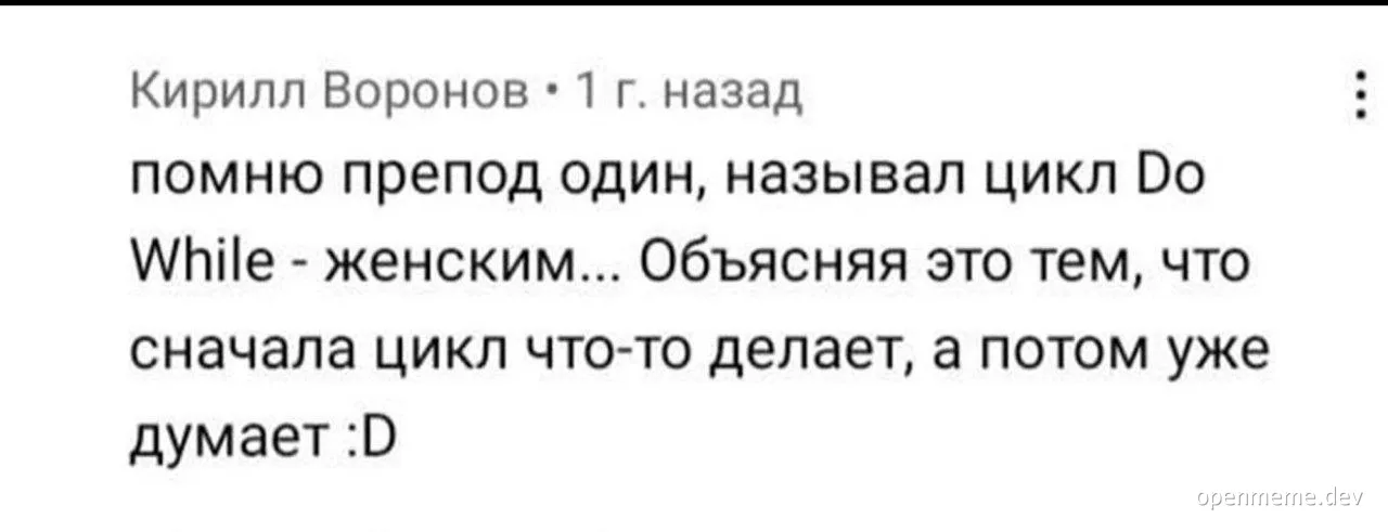 russian programming meme about do while loop