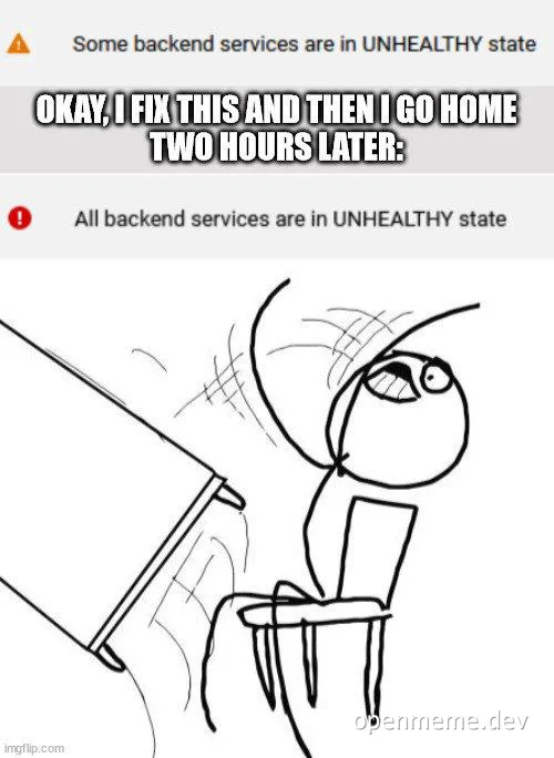 frustrated developer sitting at desk with computer screen showing error messages