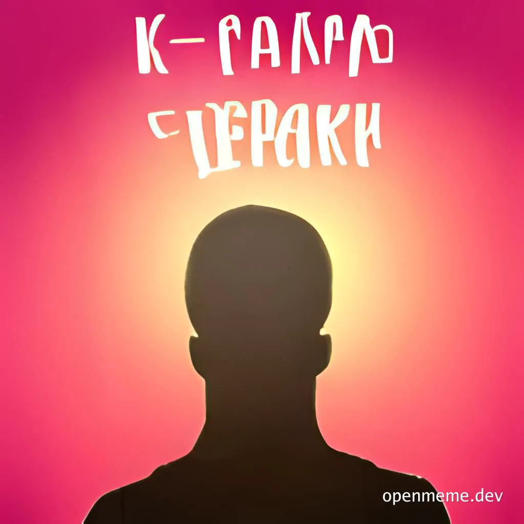 Silhouette of a person with a glowing aura and Russian text