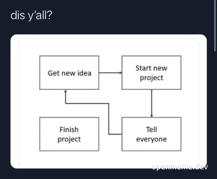 flowchart meme about project management