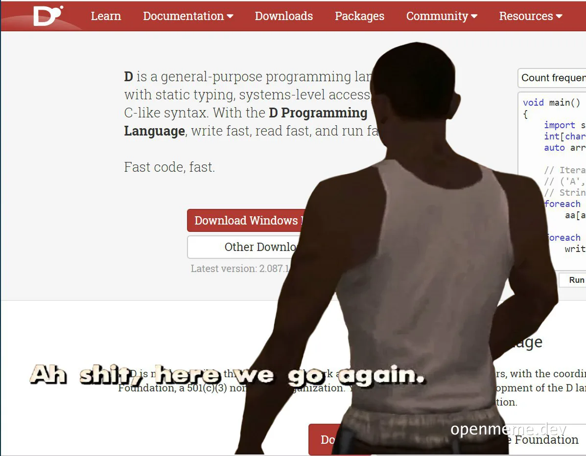 programmer reaction to D programming language