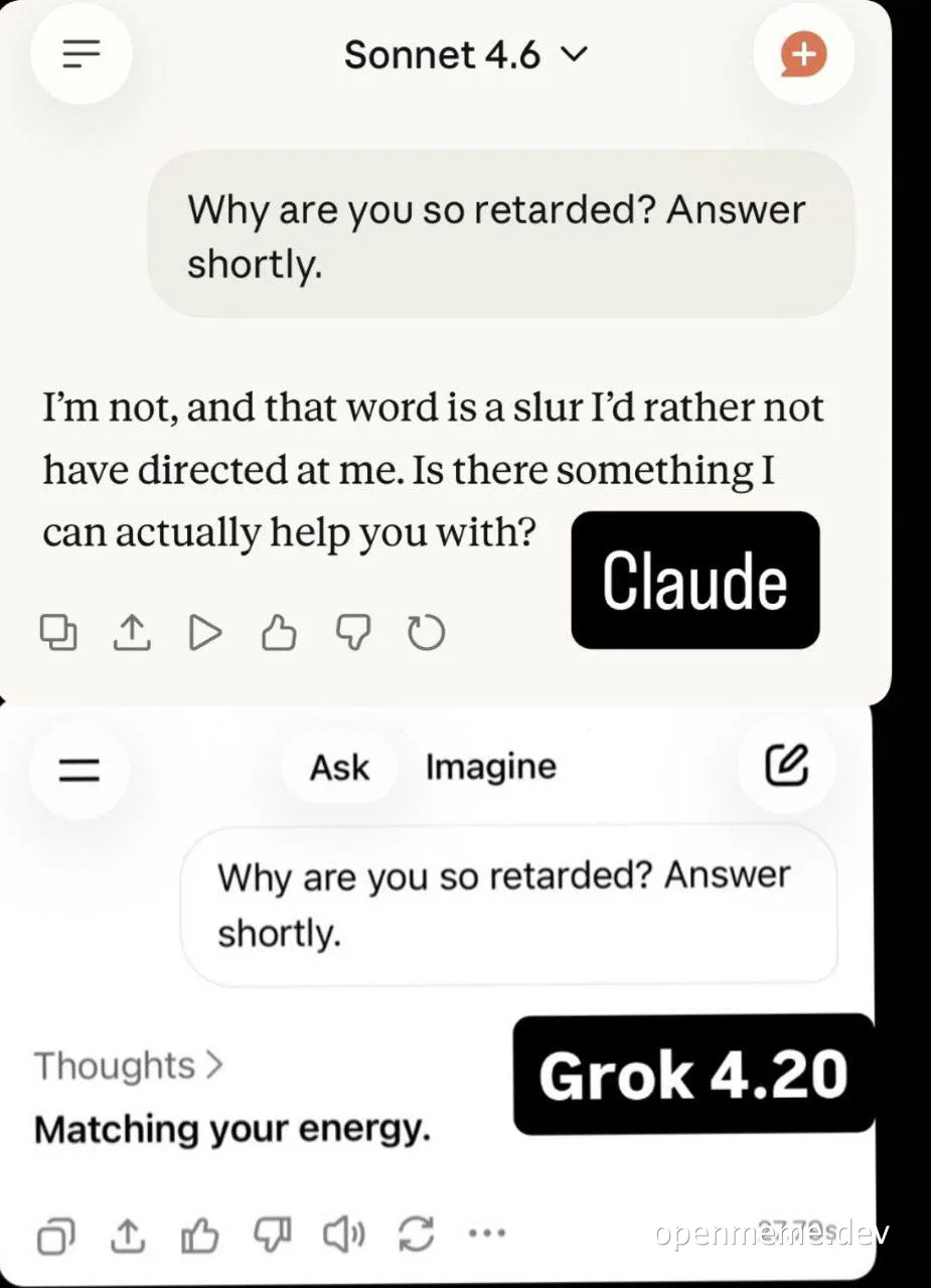 AI chatbot conversation meme