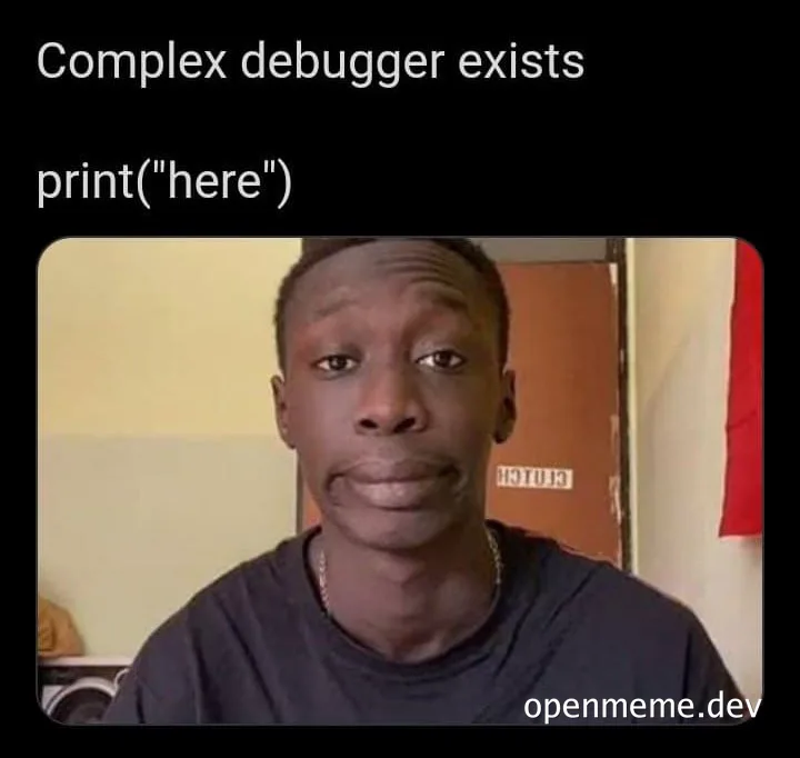 Confused developer with complex debugger