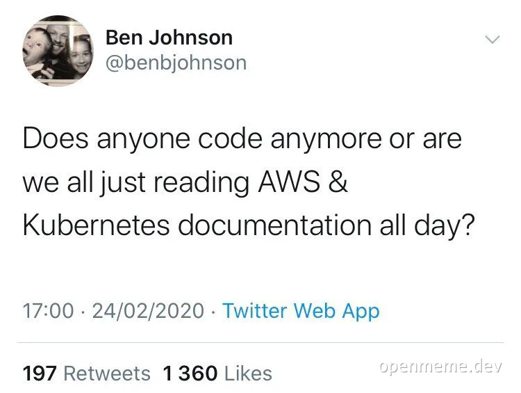 Tweet about coding and documentation