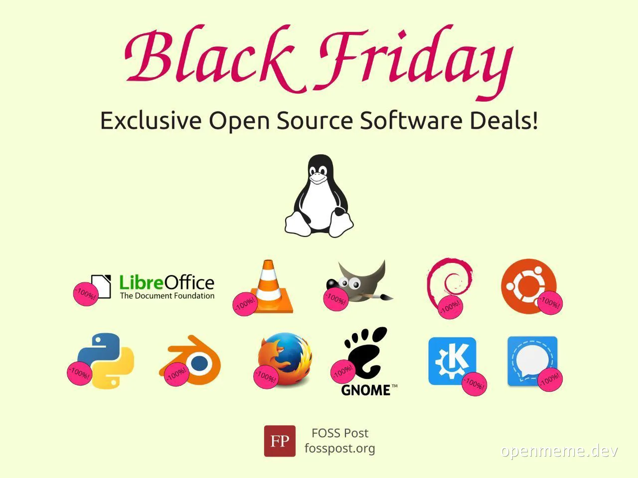 Black Friday Exclusive Open Source Software Deals!