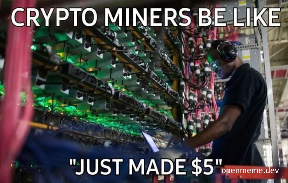 Crypto miner reaction to small earnings