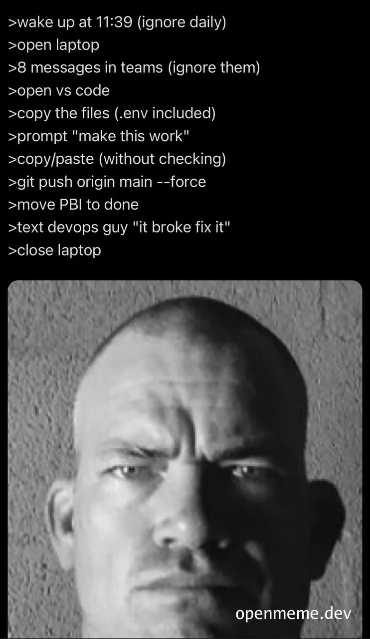 angry developer with laptop