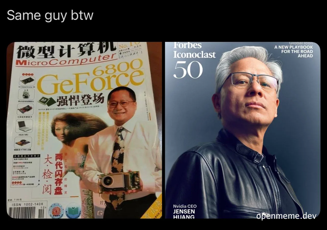 Jensen Huang on MicroComputer and Forbes magazine covers