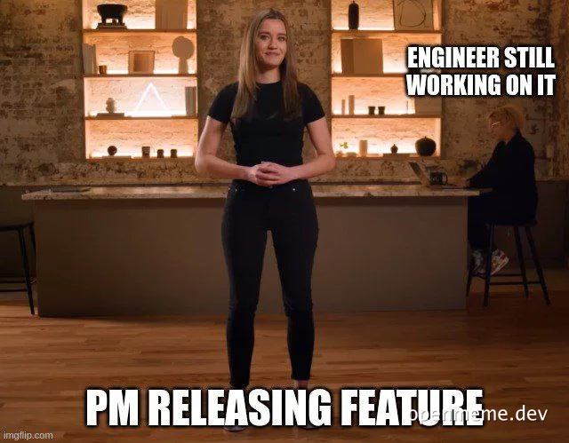 Engineer still working on it. PM releasing feature