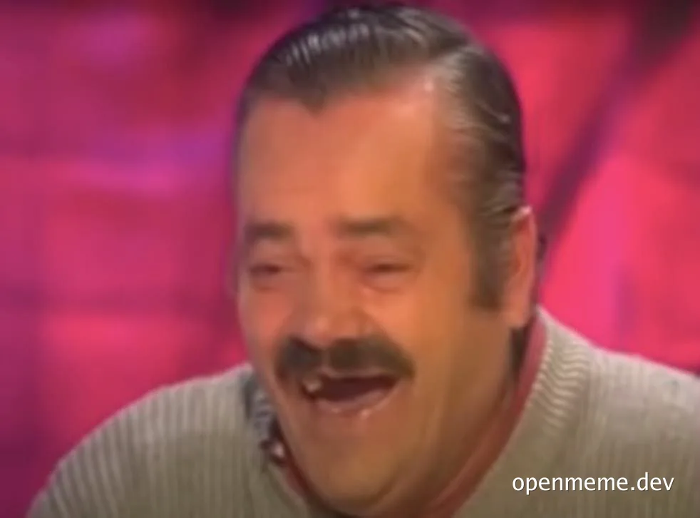 man laughing