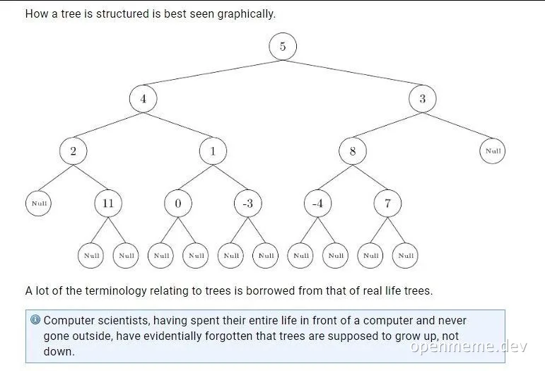 tree data structure meme