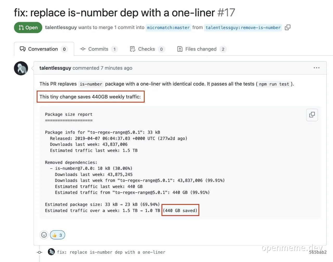 fix replace is-number dep with a one-liner