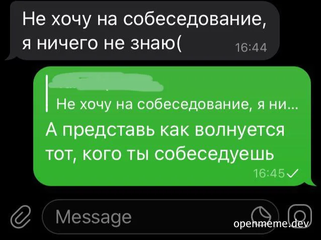 russian job interview meme