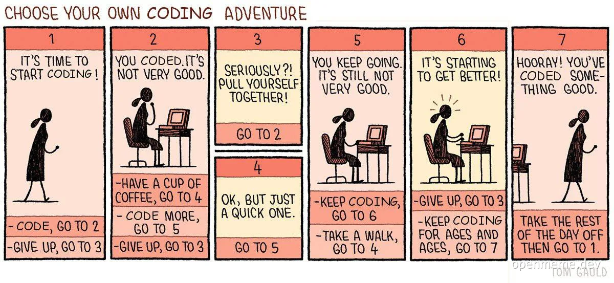 choose your own coding adventure comic