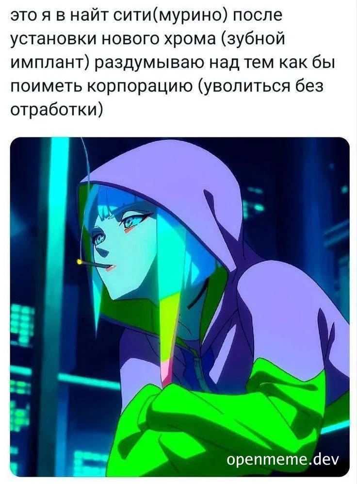 anime character with blue hair and purple hoodie thinking