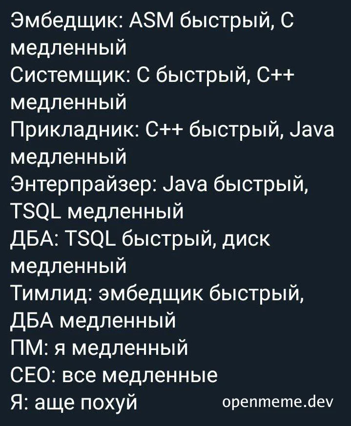 russian developer team performance meme