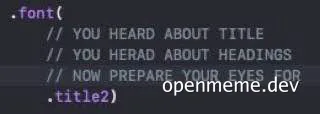 Font styles meme with typographical errors