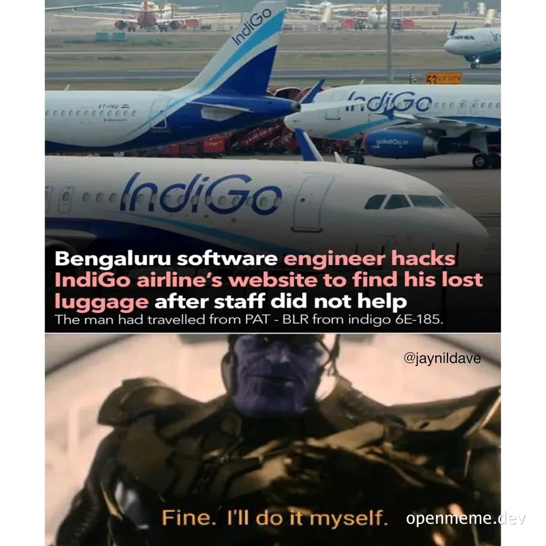 Bengaluru software engineer hacks IndiGo airline's website to find lost luggage