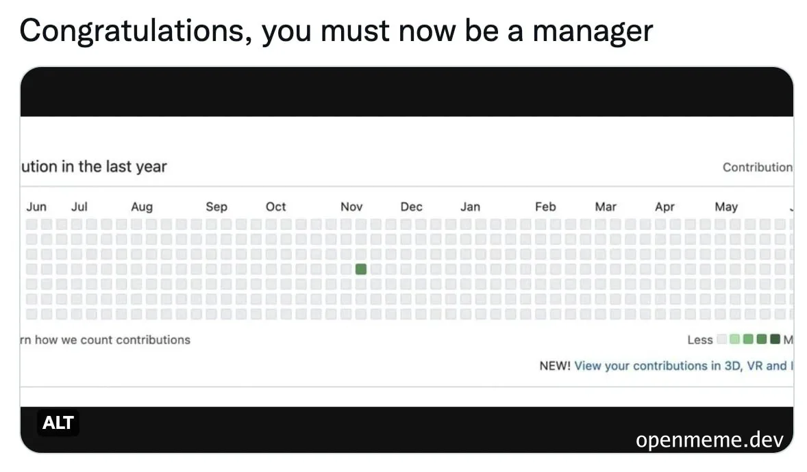 Congratulations you must now be a manager