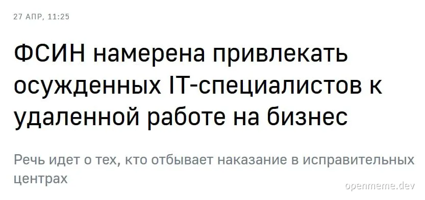 Russian text about IT specialists working remotely