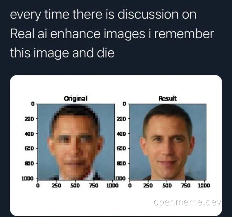 Barack Obama image enhancement meme