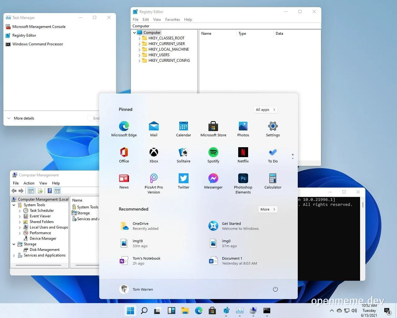 Windows 11 leaked screenshots