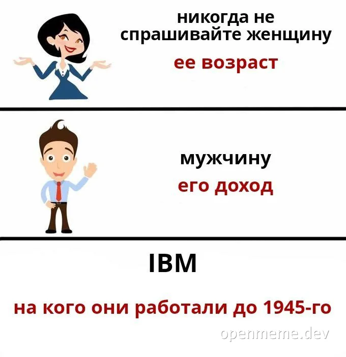 IBM age and income joke