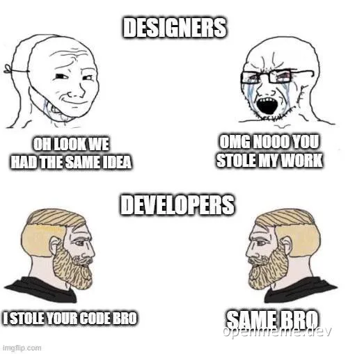 designer developer collaboration meme