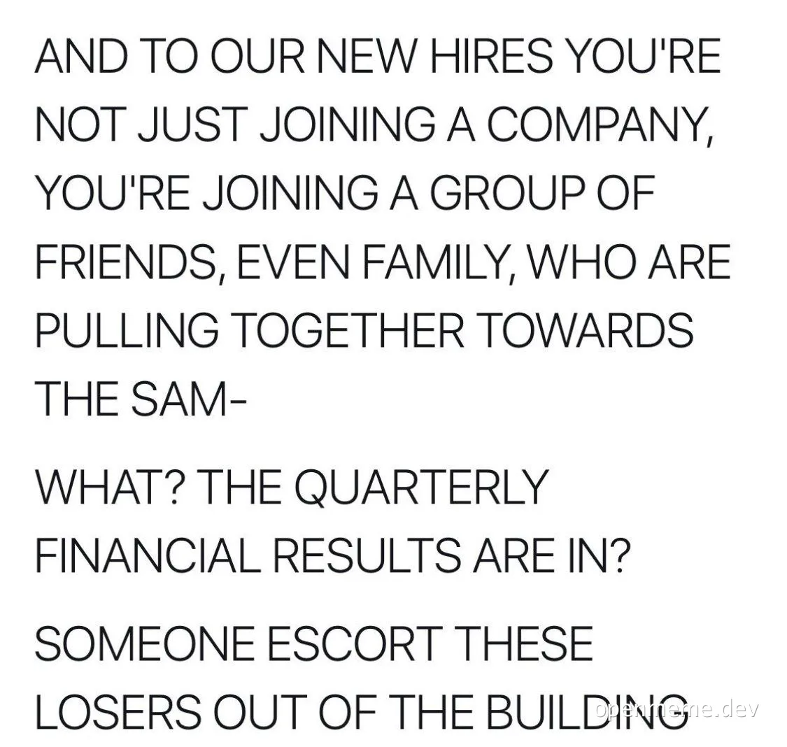 New hires are welcomed to a company with a twist