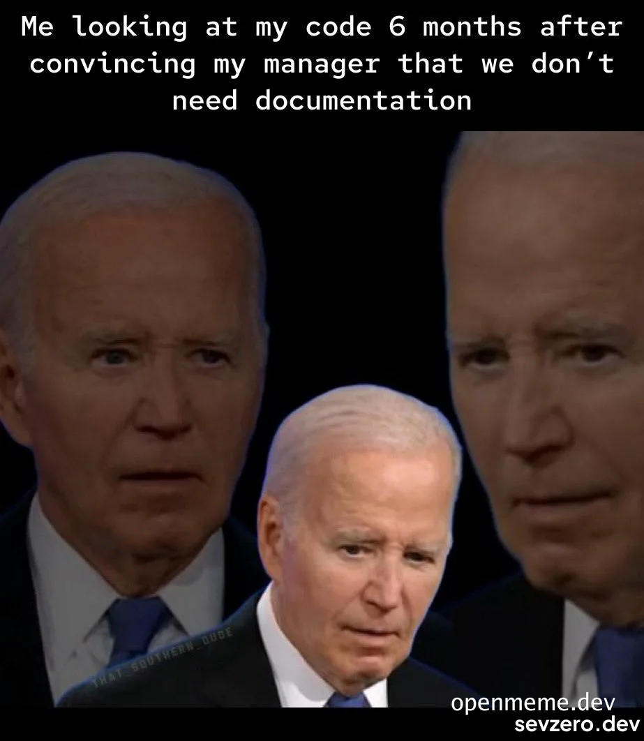 joe biden confused looking at code