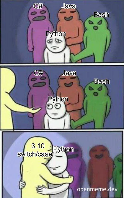 meme about python programming language features