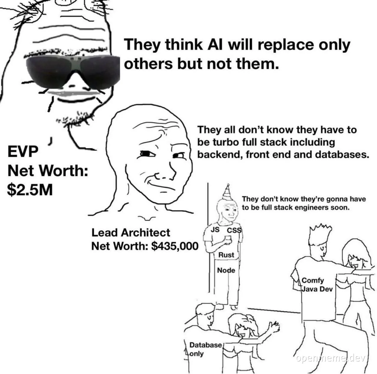 ai replacement tech industry meme