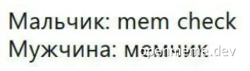 Russian meme about mem check