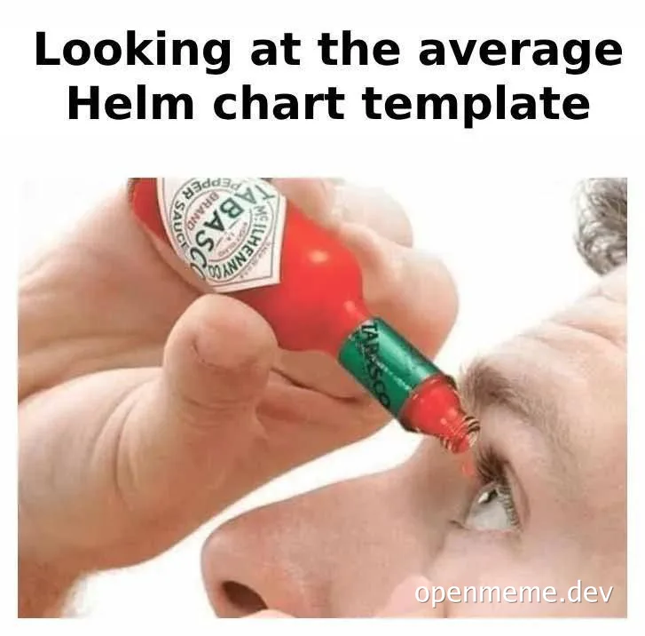 man putting hot sauce in eye