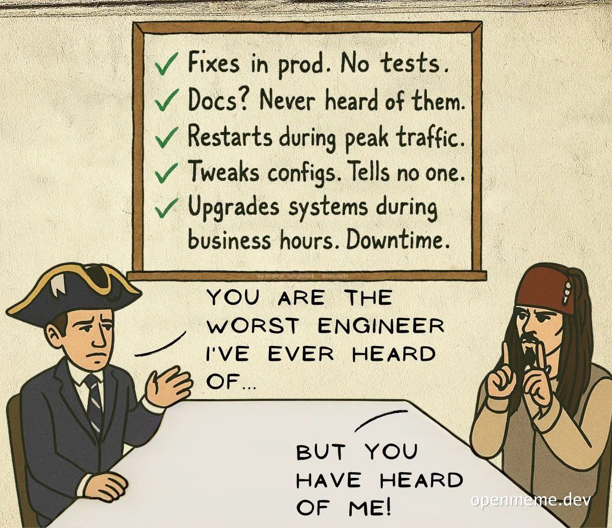 cartoon of two people sitting at a table with a checklist on the wall