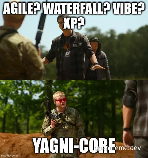 meme about software development methodologies