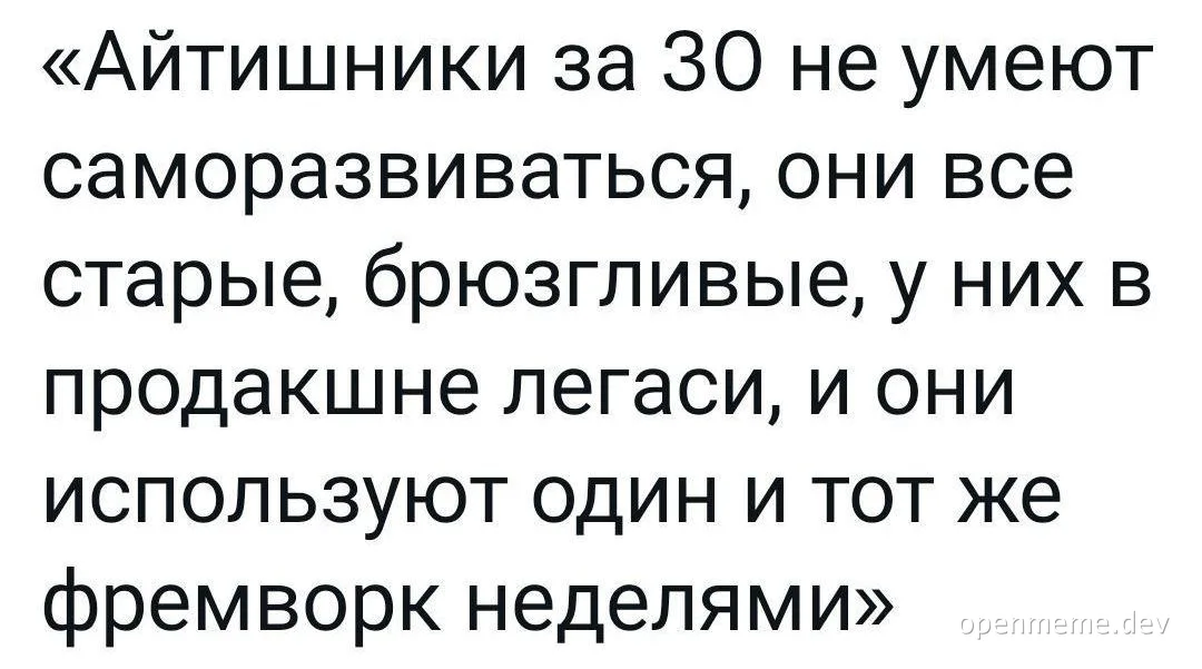 IT quotes about developers over 30