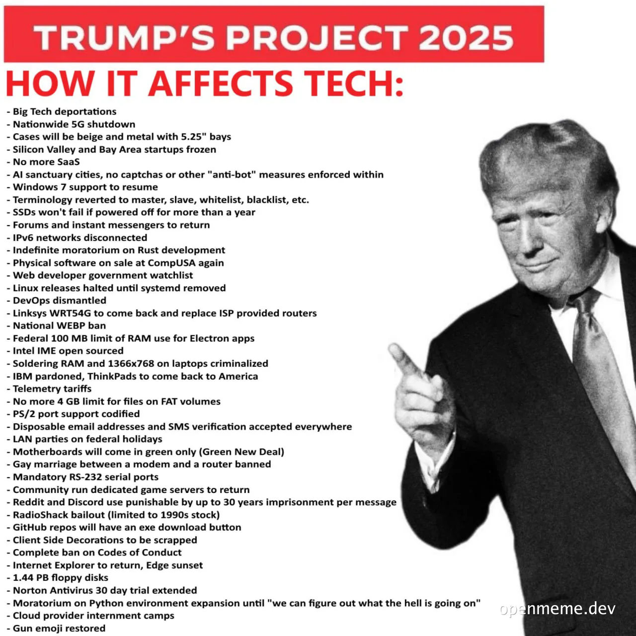 Trump's Project 2025: How it Affects Tech