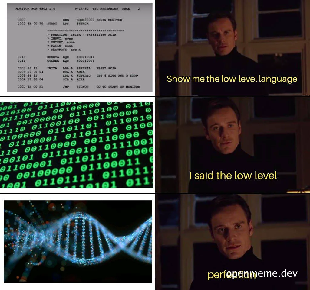Benedict Cumberbatch looks surprised and pleased with low-level programming concepts