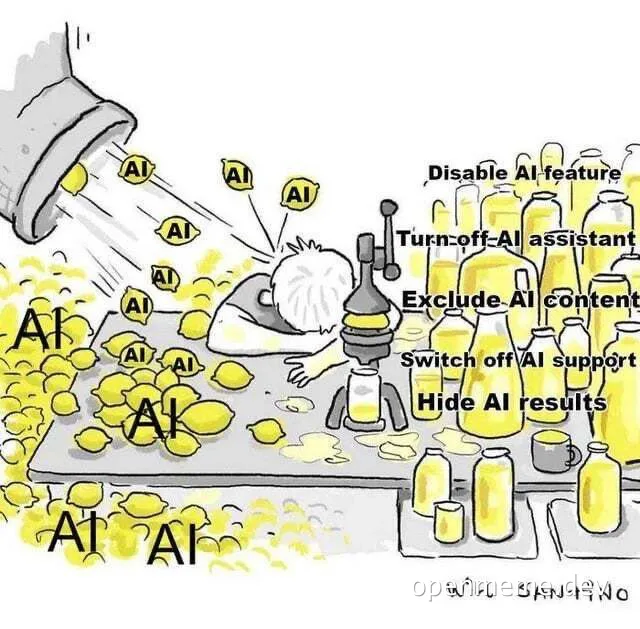 cartoon developer overwhelmed by AI