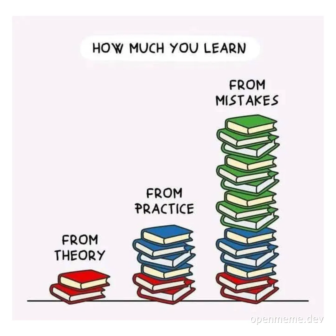learning from mistakes vs theory and practice