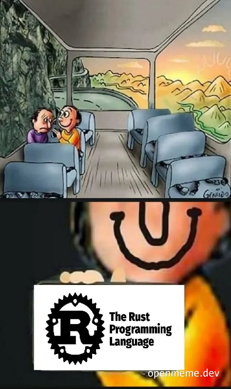 Rust programming language meme