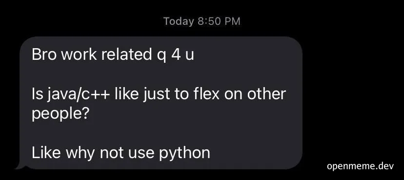 programmer questioning java and c++ usage