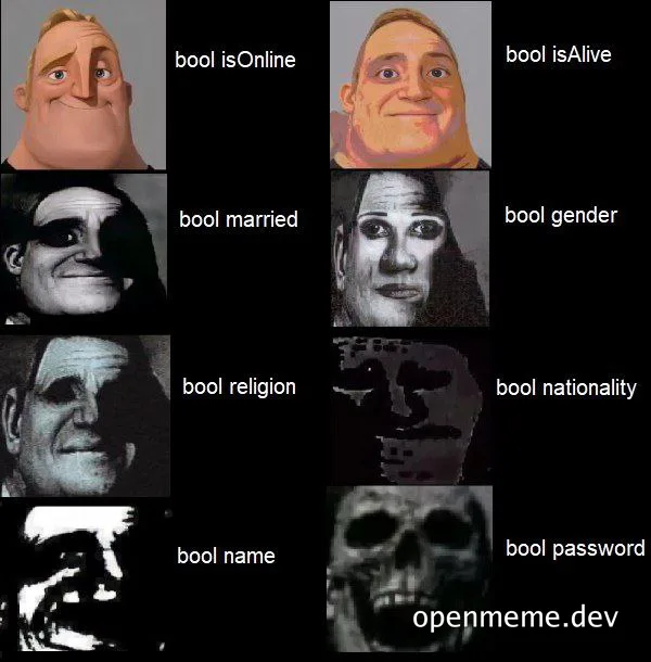 meme about boolean values in programming