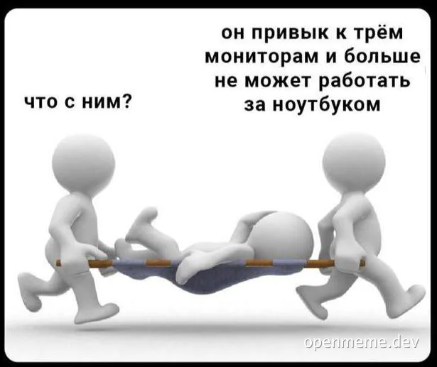 cartoon characters carrying a colleague on a stretcher