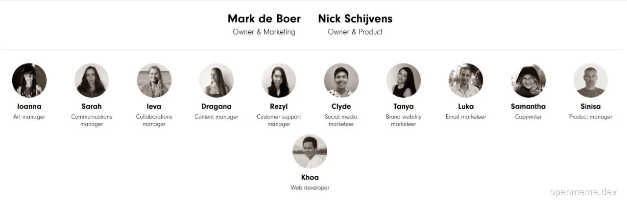 team with one developer