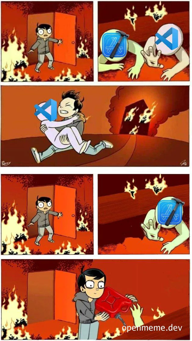android vs ios developer meme