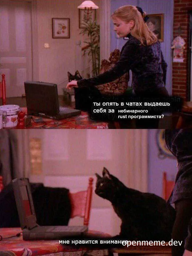 russian meme about cat attention while browsing
