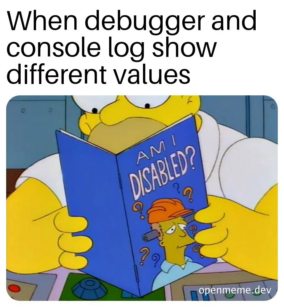 homer simpson confused reading book am i disabled